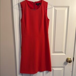 Theory Red Sleeveless Dress
